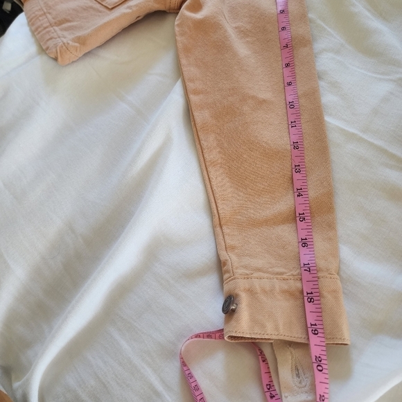 Etica Cropped Sloane Military Jacket Coffee color size small - Picture 7 of 9